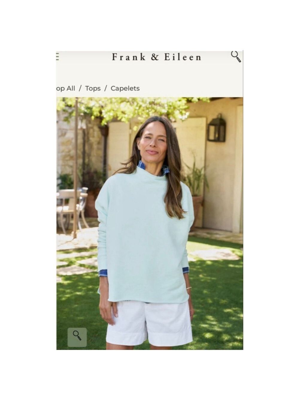 New Frank & Eileen Dewberry Mineral Wash Xl Effie Capelet